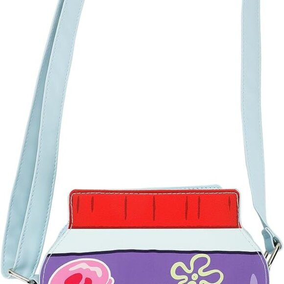 Spongebob Crossbody Bag Jelly Jar Womens Polyurethane Adjustable Strap - Picture 1 of 7